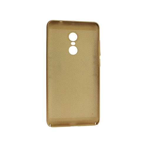 Чехол Xiaomi Redmi Note 4 пластиковый в сетку золото 2