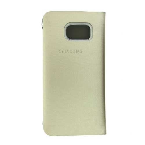 Чехол View Cover для Samsung Galaxy S6, золотой (Gold) 1-satelonline.kz