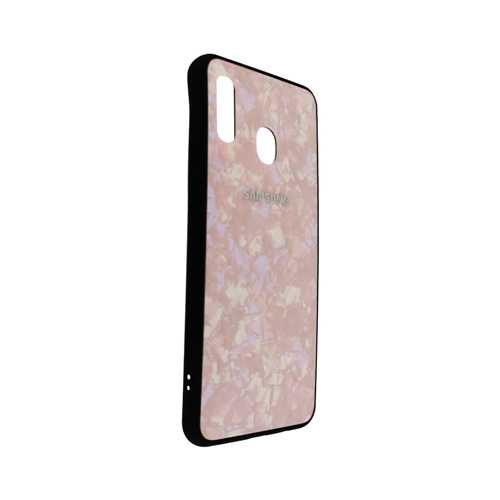 Чехол Samsung Galaxy A20 (2019) силикон, мрамор розовый 1-satelonline.kz