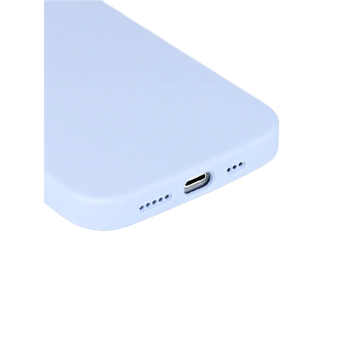 Чехол для IPhone 13, силиконовый светло-голубой, с защитой камеры 5