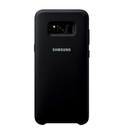 Чехол Samsung Galaxy S8+ (2018), силиконовый, черный 1-satelonline.kz