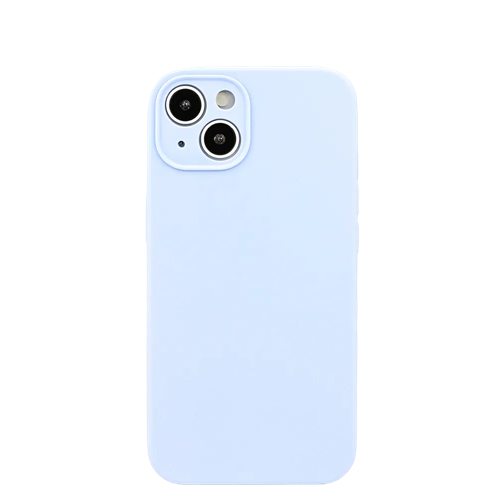 Чехол для IPhone 13, силиконовый светло-голубой, с защитой камеры 1-satelonline.kz