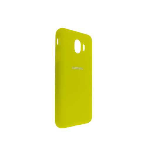 Чехол Samsung Galaxy J4 (2018), Silicone cover, жёлтый 1-satelonline.kz