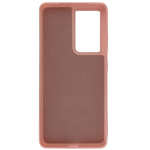 Чехол для Samsung S21 Ultra силиконовый нежно розовый 2