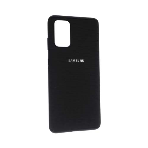 Чехол Samsung Galaxy S20+ силиконовый, черный ткань 1-satelonline.kz