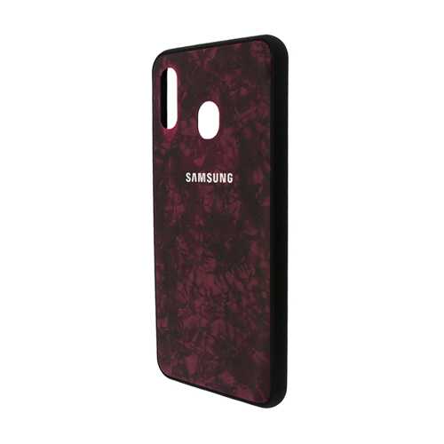 Чехол Samsung Galaxy A30 (2019) силикон, мрамор красный 1-satelonline.kz