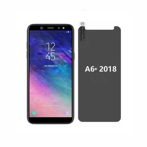 Защитное стекло 3D Анти-блик Samsung Galaxy A6+ (2018), чёрный 1-satelonline.kz