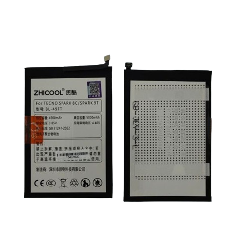 Аккумуляторная батарея Zhicool Tecno Spark 8C 5000mAh (Альтернативный бренд с оригинальным качеством) 1-satelonline.kz