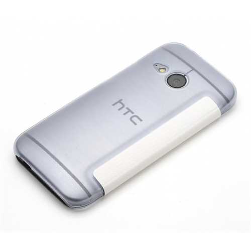 Чехол (Rock) HTC M8 mini, New Elegant Series, книжка, белый 2