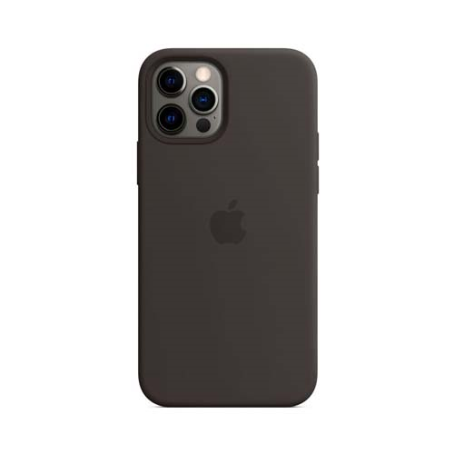 Чехол Apple iPhone 12 Pro силиконовый, серый 1-satelonline.kz