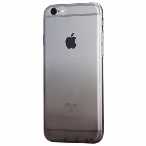 Чехол крышка Rock Apple iPhone 6 Plus/6s Plus, гелевый, прозрачно-черный (trans-black) 1-satelonline.kz