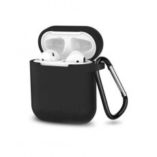Защитный чехол для Apple AirPods, силиконовый, черный