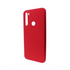 Чехол силиконовый BoraSCO Soft Touch с микрофиброй для Xiaomi Redmi Note 8 (красный)