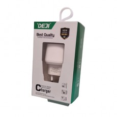 Адаптер DEJI DJ-A88 33W Fast Charger (DUAL Ports USB-A/Type-C) Белый