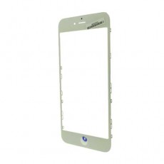 Стекло Apple iPhone 6 Plus, с рамкой и ОСА пленкой, белый (White) (Дубликат - качественная копия)