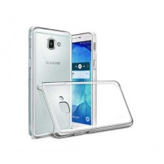 Чехол Samsung A7 (2017) A720, силиконовый, прозрачно-серебристый