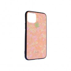 Чехол Apple iPhone 11 Pro силикон, мрамор розовый