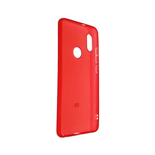 Чехол Xiaomi Note 5 Pro, гелевый, красный-прозрачный 1-satelonline.kz