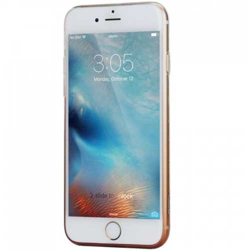 Чехол крышка Rock Apple iPhone 6 Plus/6s Plus, гелевый, прозрачно-коричневый (trans-brown) 1-satelonline.kz