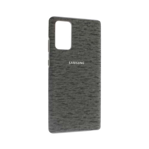 Чехол Samsung Galaxy Note 20 силиконовый, серый ткань 1-satelonline.kz