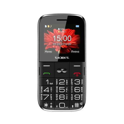 Мобильный телефон Texet TM-B227 черный 1-satelonline.kz