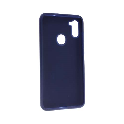 Чехол Samsung Galaxy A11 силиконовый, синий ткань 2