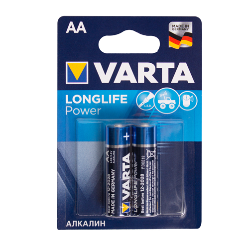 Батарейка VARTA Longlife Power Mignon 1.5V - LR6/AA 2 шт в блистере 1-satelonline.kz