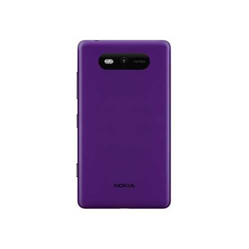 Чехол NOKIA Lumia 820, силиконовый, фиолетовый (Violet) 1-satelonline.kz