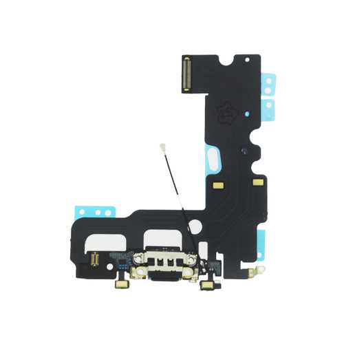 Шлейф Apple iPhone 7, с коннектором зарядки, цвет черный (Дубликат - качественная копия) 1-satelonline.kz