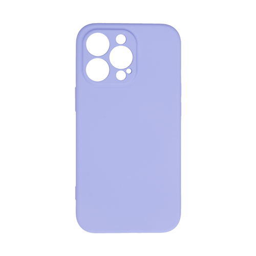 Чехол для IPhone 13Pro, силиконовый, сиреневый с защитой камеры 1-satelonline.kz