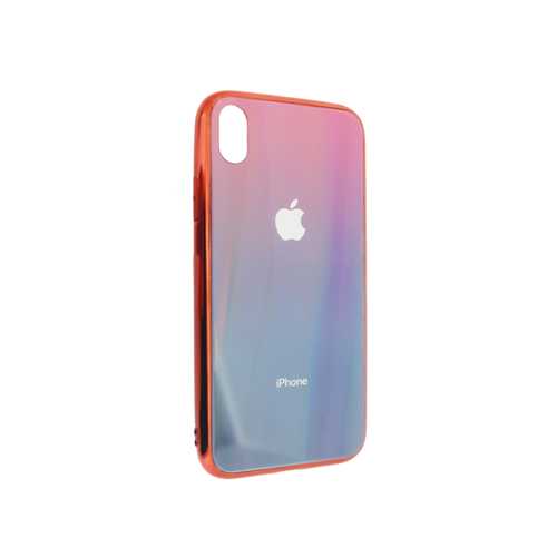 Чехол Apple iPhone XR, силиконовый, хамелеон красно-синий 1-satelonline.kz
