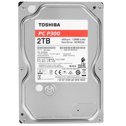 Жёсткий диск, Toshiba, HDWD220UZSVA, HDD 2TB, SATA 6Gb/s, 3,5" 1-satelonline.kz