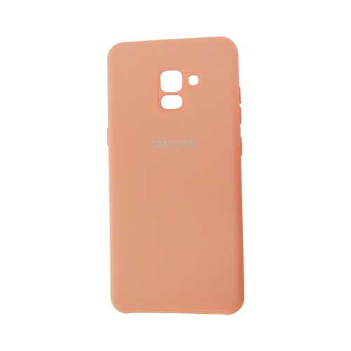 Чехол Samsung Galaxy A8+ (2018), Silicone Cover, розовый 1-satelonline.kz