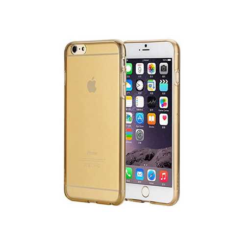 Чехол Rock Apple iPhone 6 Plus/6s Plus, TPU Slim Jacket, прозрачный золотой (Transparent Gold) 1-satelonline.kz