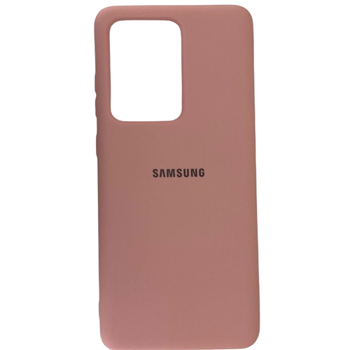 Чехол для Samsung S20 Ultra силиконовый нежно розовый 2