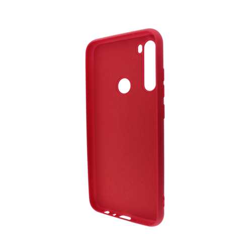 Чехол силиконовый BoraSCO Soft Touch с микрофиброй для Xiaomi Redmi Note 8 (красный) 2
