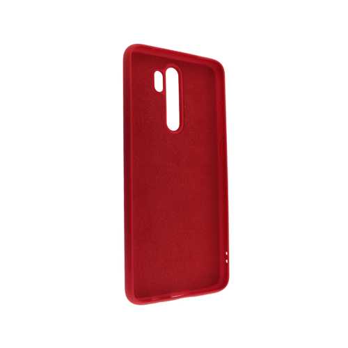 Чехол силиконовый Soft Touch с микрофиброй для Xiaomi Redmi Note 8 Pro красный, BoraSCO 2