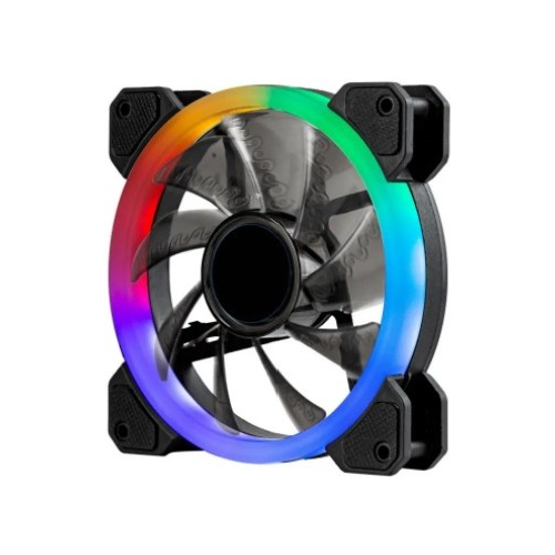 Вентилятор для корпуса Wintek SR1251-02, 120mm, 1200rpm, 24 db, 12 LED Ring Rainbow, 3+4 pin 1-satelonline.kz