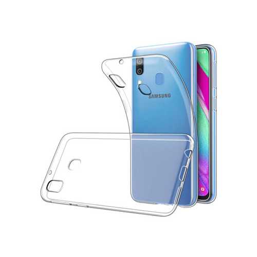 Чехол Samsung Galaxy A40 (2019) силикон, прозрачный 1-satelonline.kz