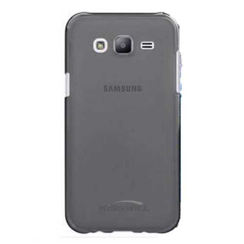 Чехол (Kisswill) Samsung J106/Galaxy J1 Mini Prime, TPU, силиконовый, чёрно-прозрачный 1-satelonline.kz