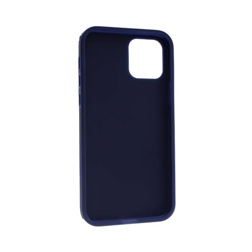 Чехол Apple iPhone 12 силиконовый, синий ткань 2