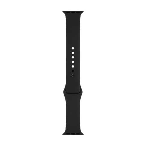Ремешок для Apple Watch 42mm Black Sport Band with Space Gray Stainless Steel Pin (MJ4N2ZM/A) чёрный 1-satelonline.kz