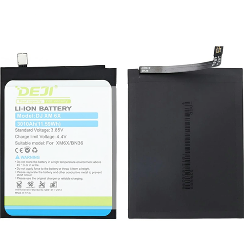 Аккумуляторная батарея Deji Xiaomi Mi A2/Mi 6 (BN36), 3010mAh (Альтернативный бренд с оригинальным качеством) 1-satelonline.kz
