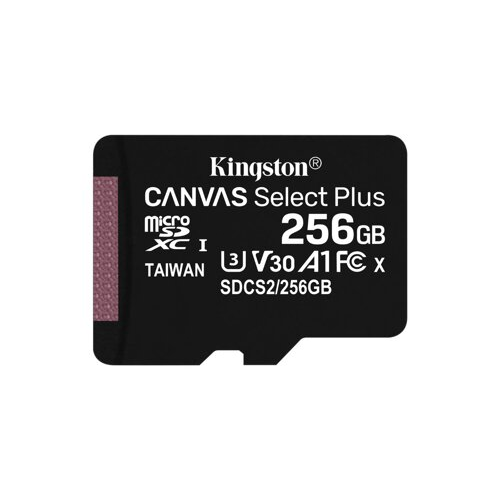 Карта памяти MicroSD 256GB Class 10 UHS-I Kingston SDCS2/256GB 1-satelonline.kz