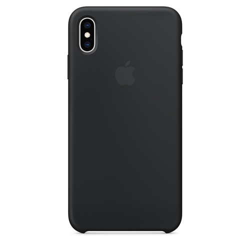 Чехол для Apple iPhone Xs Max Silicone Case чёрный 1-satelonline.kz