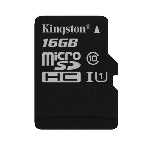 Карта памяти MicroSD 16GB Class 10 U1 Kingston SDCS/16GBSP 1-satelonline.kz