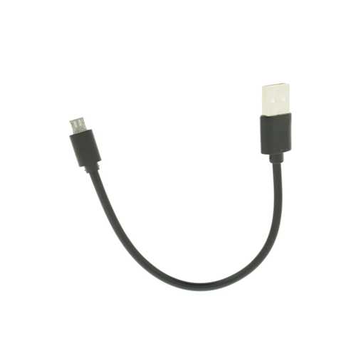 Кабель USB Micro USB, 20см, чёрный 1-satelonline.kz
