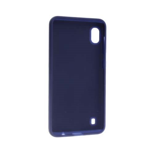 Чехол Samsung Galaxy A10 силиконовый, синий ткань 2