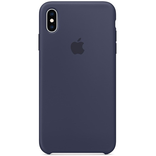 Чехол Apple iPhone XS Max Silicone Case (полный) синий 1-satelonline.kz