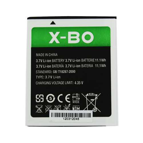 Аккумуляторная батарея XBO/X-BO/V10/V39 (KB316083AR), 3000 мАh (Дубликат - качественная копия) 2